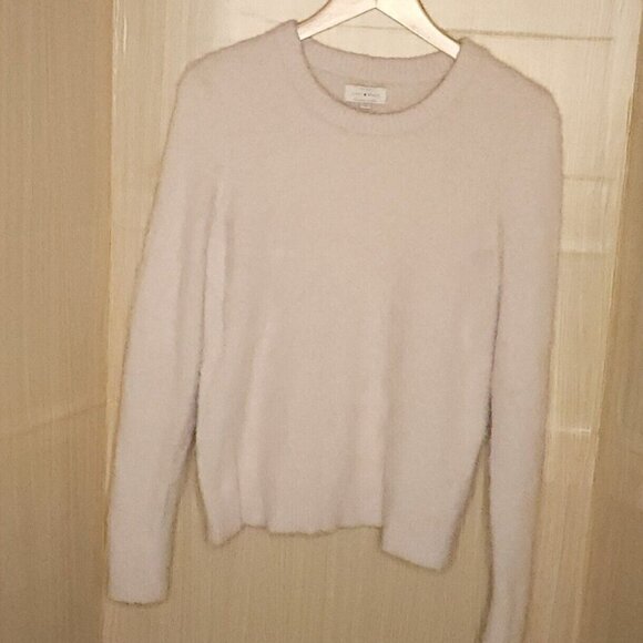 Lucky Brand Womens Pale Pink Eyelash Sweater Medium - Picture 1 of 6